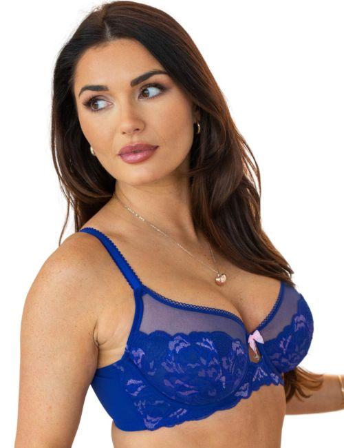 Pour Moi Ooo La La Non Padded Underwired Bra - Cobalt/Blush
