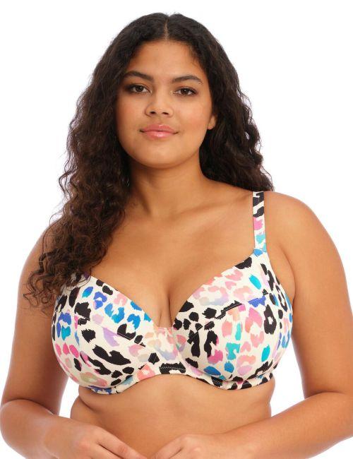 Elomi Party Bay Plunge Bikini Top - Multi