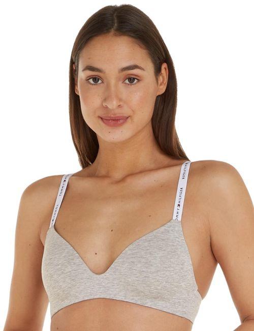 Tommy Hilfiger TH Icon 2.0 Lightly Lined Triangle Bra - Light Grey Heather