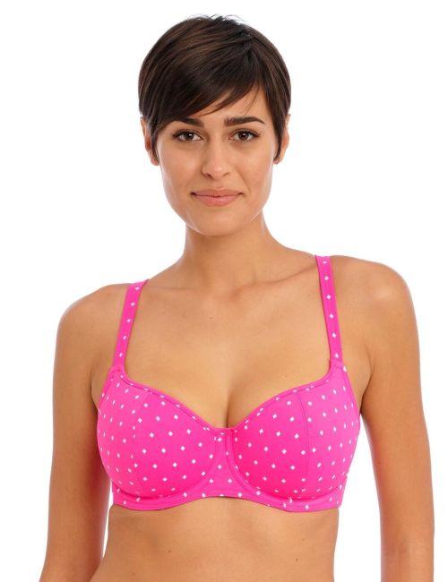 Freya Jewel Cove Underwired Sweetheart Bikini Top - Raspberry