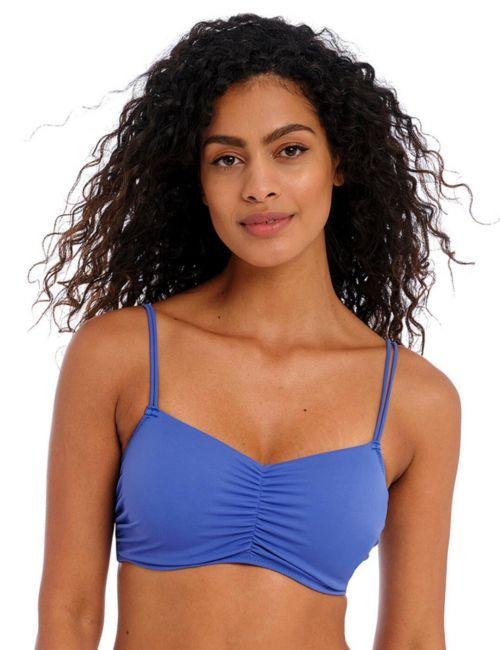 Freya Jewel Cove Bralette Bikini Top - Plain Azure