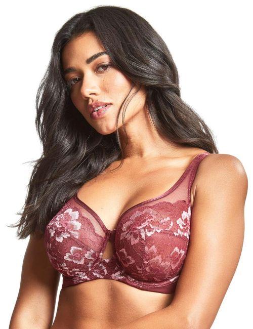 Panache Sabrina High Apex Balcony Bra - Red Rose