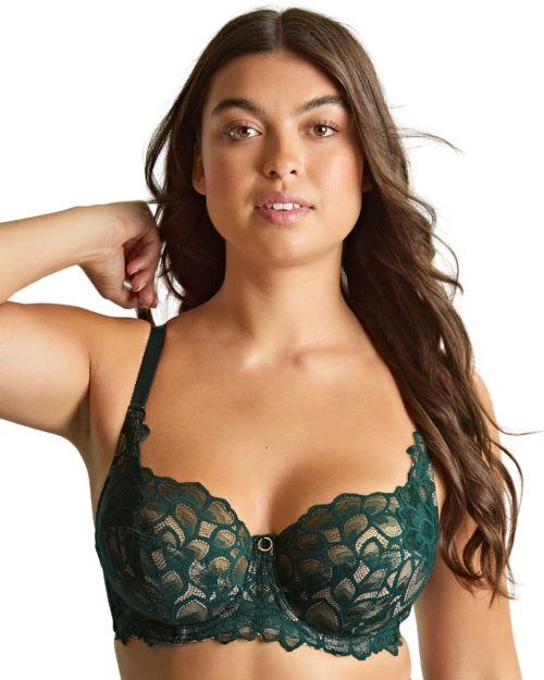 Panache Allure Full Cup Bra - Forest Green