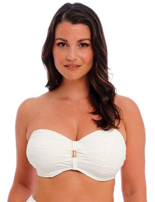 Fantasie Beach Waves Bandeau Bikini Top - Linen