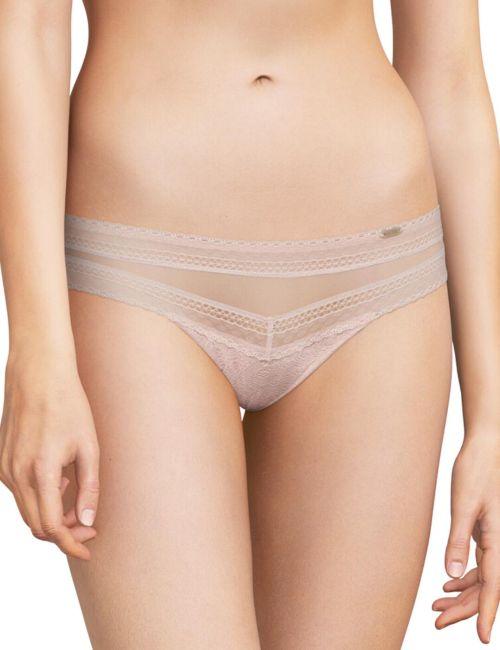 Chantelle Festivite Tanga Brief - Golden Beige