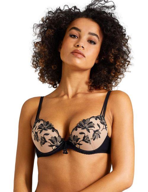 Aubade Lovessence Padded Plunge Bra - Noir