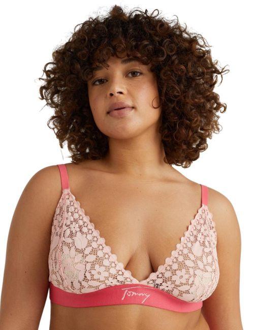 Tommy Hilfiger TJ Lace Triangle Bra - Cosmetic Peach