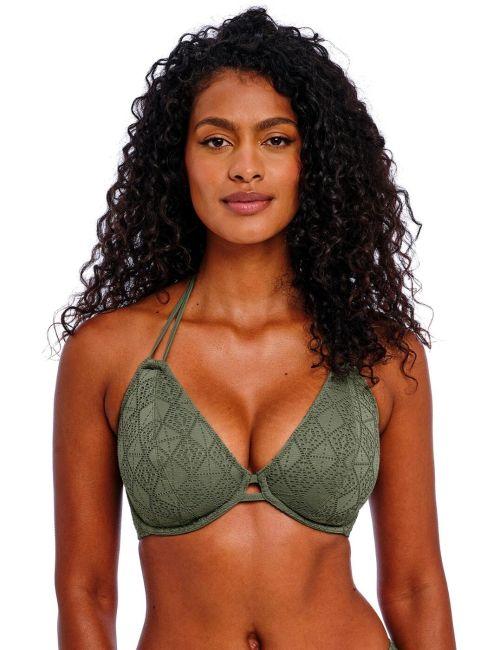 Freya Nomad Nights Halter Bikini Top - Sage