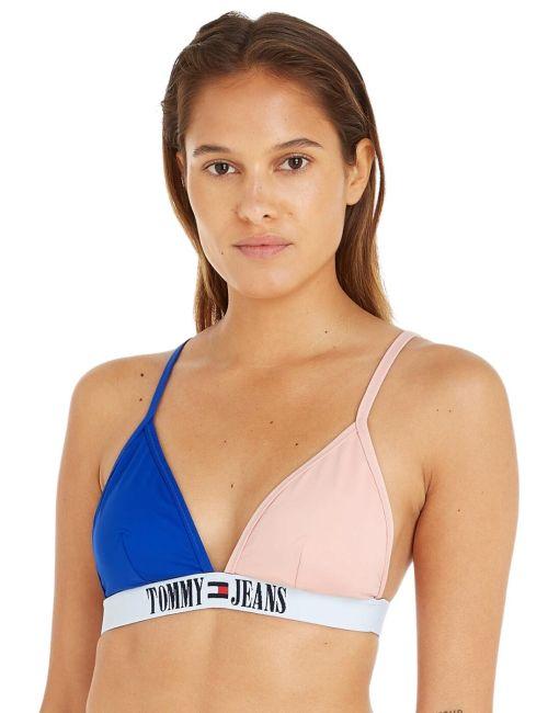 Tommy Hilfiger TJ Triangle Bikini Top - Cosmetic Peach