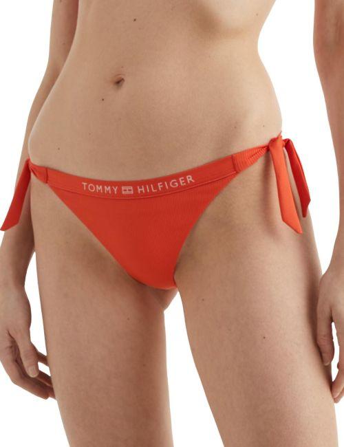 Tommy Hilfiger TH Tie Side Bikini Brief - Deep Orange