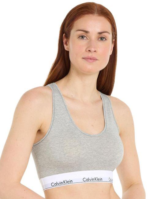 Calvin Klein Modern Cotton Bralette - Grey Heather