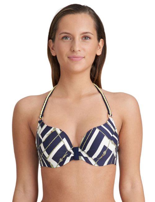 Marie Jo Saranji Padded Heart Shape Bikini Top - Majestic Blue
