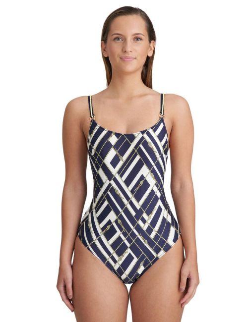 Marie Jo Saranji Padded Non Wired Swimsuit - Majestic Blue