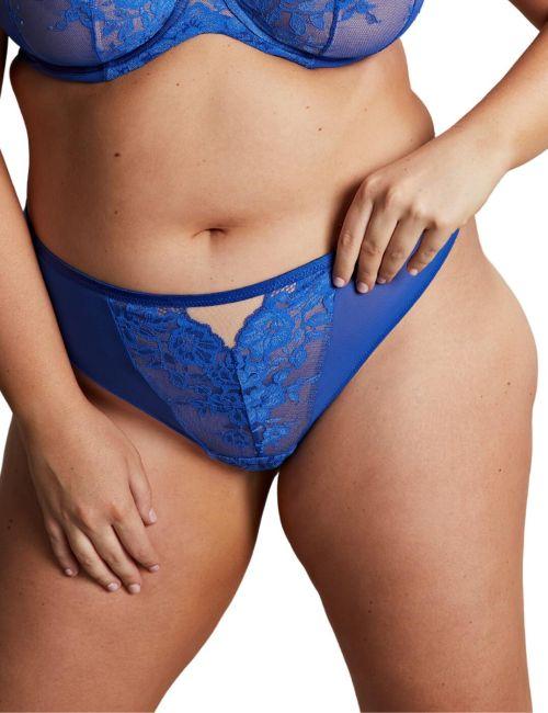 Sculptresse by Panache Josephine Thong - Cobalt/Latte