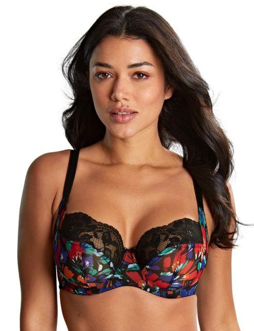 Panache Nina Balcony Bra - Black Floral