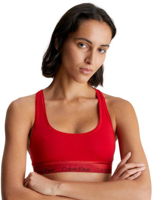 Calvin Klein Modern Cotton Holiday Bralette - Rouge