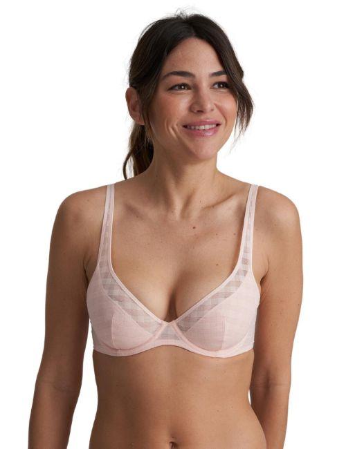 Marie Jo Jereme Half Padded Plunge Bra - Glossy Pink