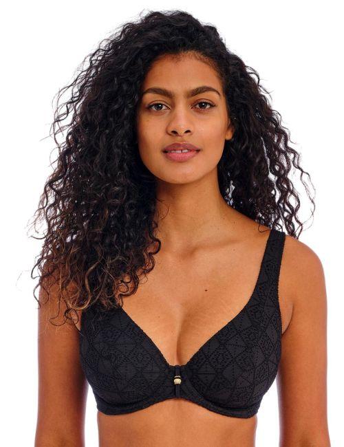 Freya Nomad Nights High Apex Bikini Top - Black