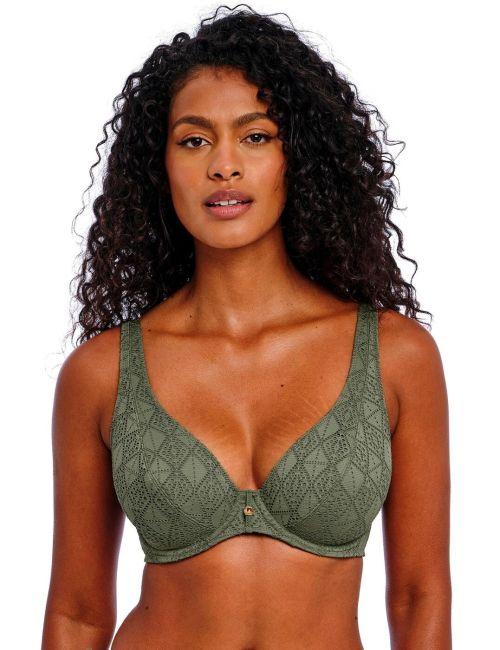 Freya Nomad Nights High Apex Bikini Top - Sage