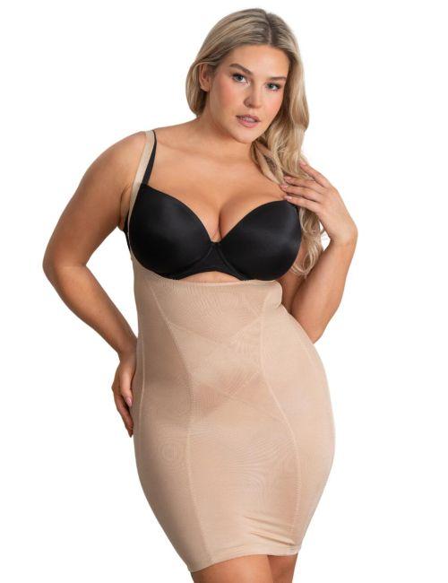 Pour Moi Hourglass Firm Control Wear Your Own Bra Slip - Caramel