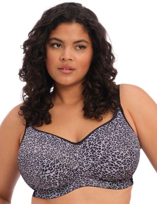 Goddess Celeste Non Wired Sports Bra - Gray Leopard