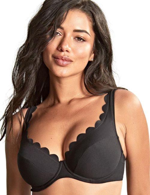 Panache Spirit Lauren Plunge Bikini Top - Black