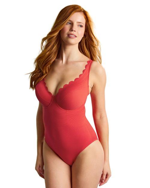 Panache Spirit Rita Plunge Swimsuit - Red