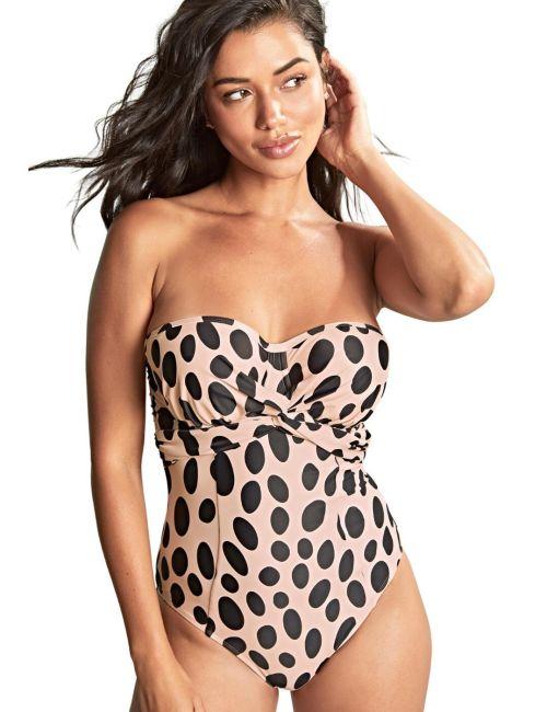 Panache Amalfi Tatiana Twist Bandeau Swimsuit - Amalfi Print