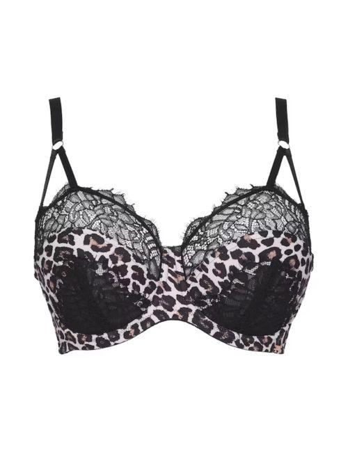 Figleaves Curve Seduce Balcony Bra - Leopard