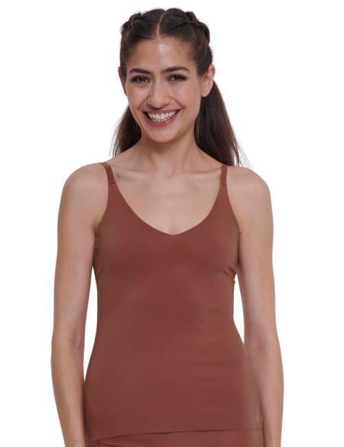 Sloggi Zero Feel Spaghetti Top - Burnt Henna