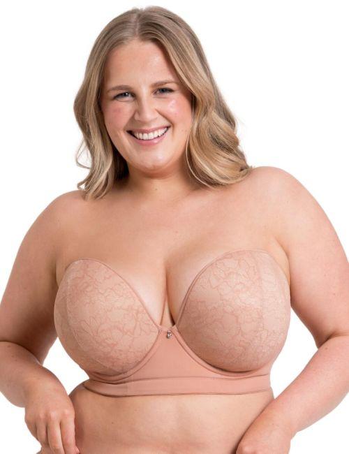 Curvy Kate Hey Girls Superplunge Strapless Bra - Latte