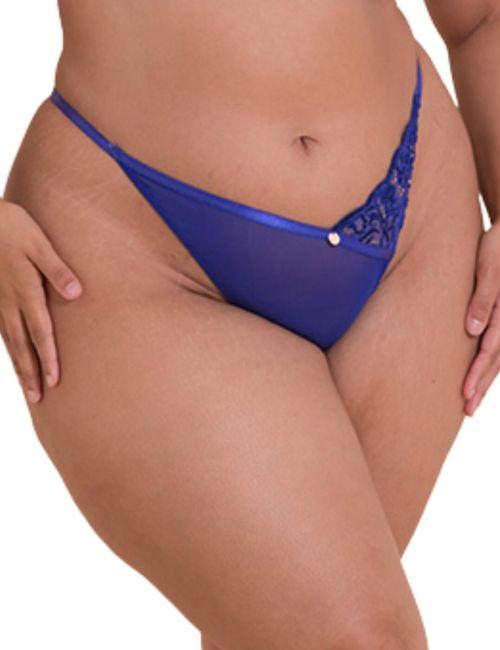 Scantilly by Curvy Kate Ornate Thong - Ultraviolet