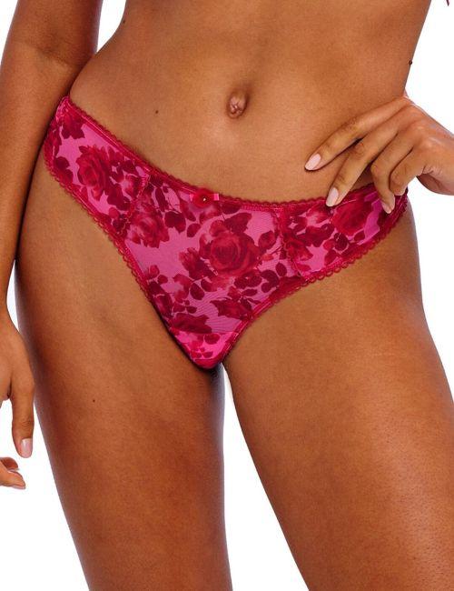 Freya Rose Blossom Thong - Red Rose