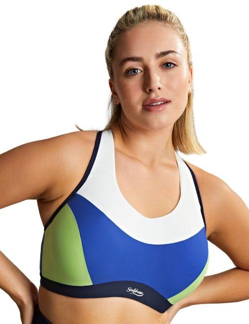 Sculptresse by Panache Upbeat Non Padded Sports Bra - Blue