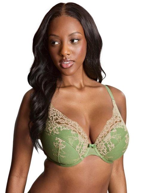 Panache Ana High Apex Plunge Bra - Sage/Sand