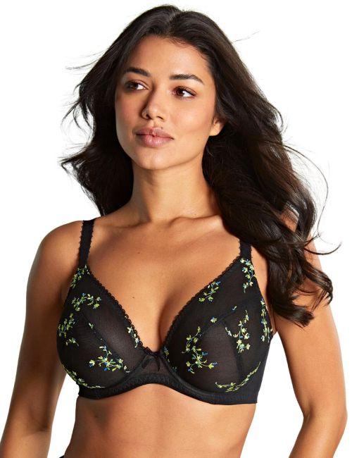Panache Meadow Plunge Bra - Black