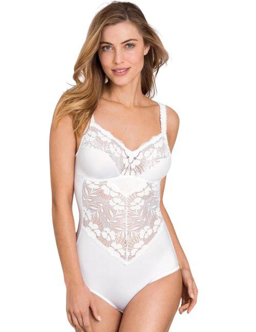 Miss Mary Of Sweden Fantastic Flair Bodysuit - White Miss Mary Of Sweden Fantastic Flair Bodysuit - White