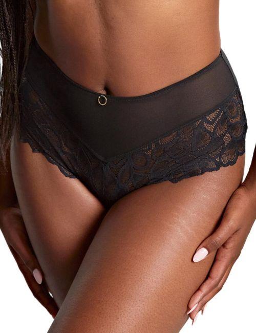 Panache Allure Deep Brief - Black/Latte
