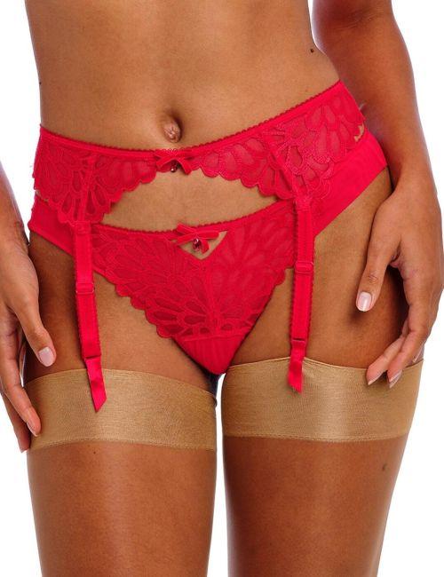 Freya Loveland Suspender - Bombshell Chilli Red