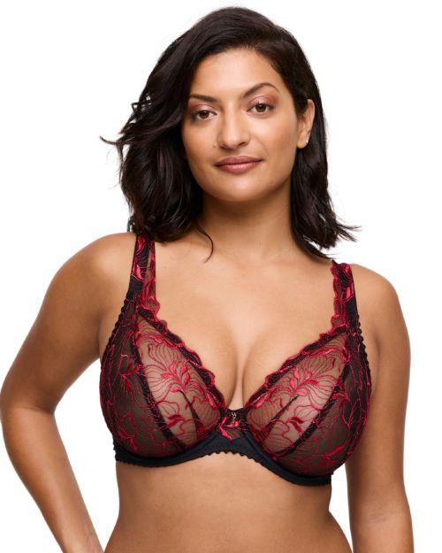 Prima Donna Springdale Plunge Bra - Black Rose