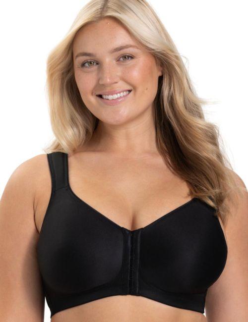 Miss Mary Of Sweden Keep Fresh Front Fastening Bra - Black