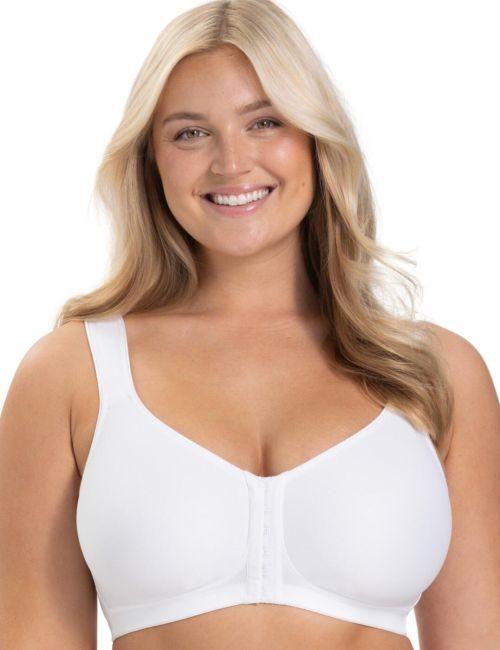 Miss Mary Of Sweden Keep Fresh Front Fastening Bra - White