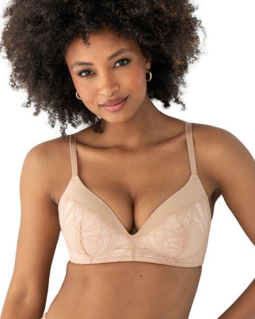 Pour Moi New Romance Padded Non Wired T Shirt Bra - Almond