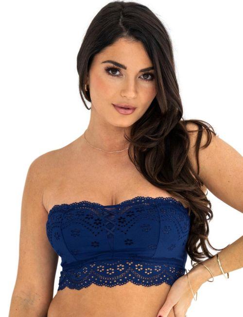 Pour Moi Swoon Longline Bra - Navy