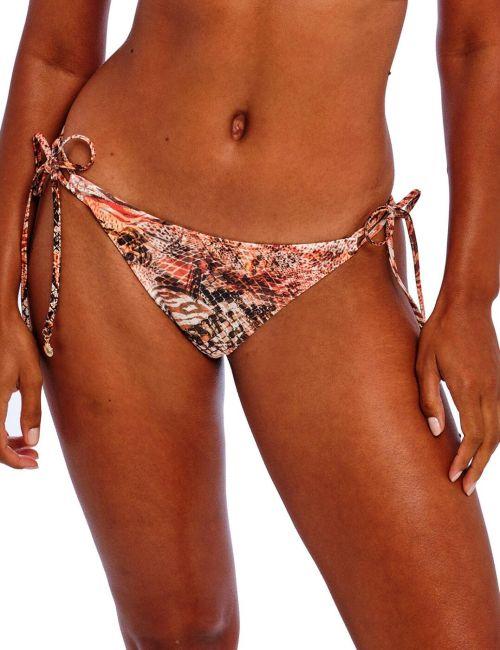 Freya Desert Cat Tie Side Bikini Brief - Sunset