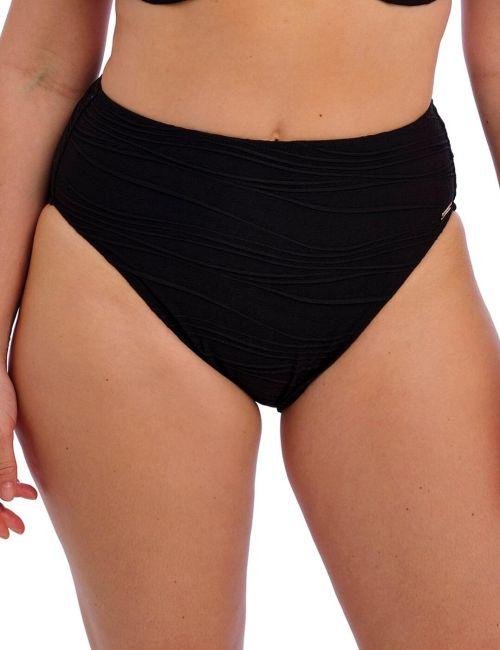 Fantasie Beach Waves High Waist Bikini Brief - Black