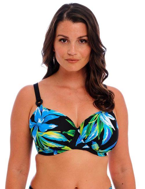 Fantasie Talm Beach Gathered Full Cup Bikini Top - Black