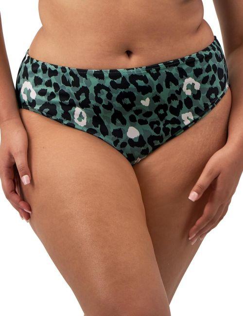 Elomi Jungle Bay Mid Rise Bikini Brief - Olive