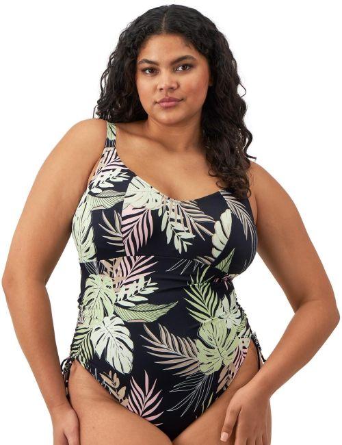 Elomi Tropical Retreat Non Wired Swimsuit - Black