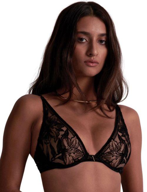 Aubade Coeur A Corps Triangle Bra - Noir